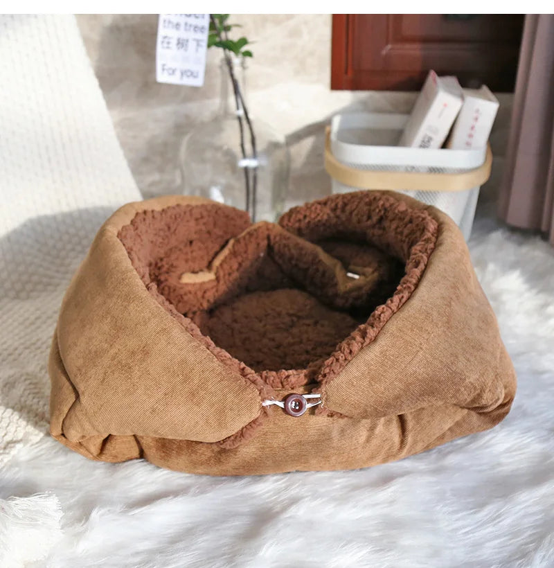 Warm Thickened Cat Bed Foldable Plush Pet Mat - Smarsty