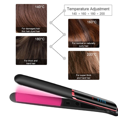 Ceramic Ionic Hair Straightener with Fast Heat-Up - Smarsty