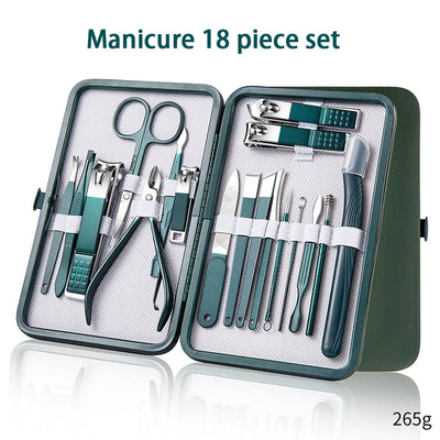 Portable Manicure Set with Sharp Stainless Steel Tools - Smarsty