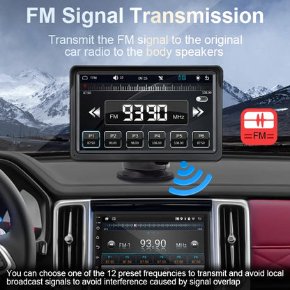 7 Inch CarPlay Android Auto Multimedia Receiver With Touch - Smarsty