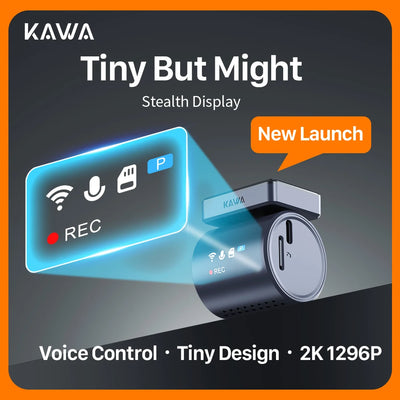 2K Tiny Car DashCam With WiFi App And Voice Control - Smarsty