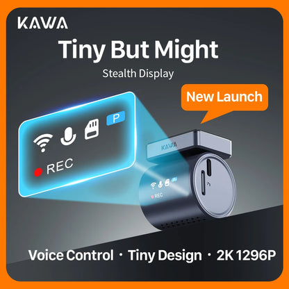 2K Tiny Car DashCam With WiFi App And Voice Control - Smarsty