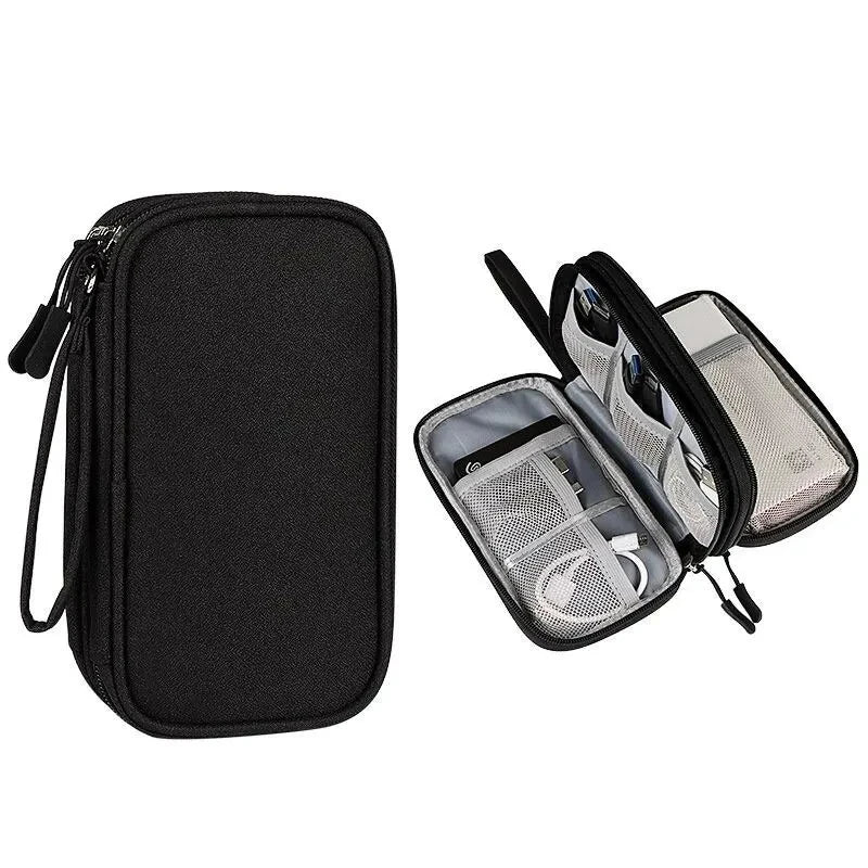 Portable Travel Cable Organizer Bag With Multi Layer - Smarsty