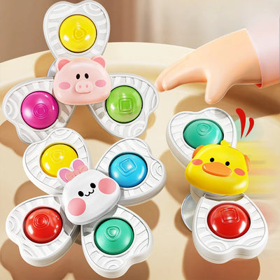 Baby Sucker Spinning Toys Children Bath Montessori Education Rotating 3 Years Bathroom Toys for Toddler Infant Toys for Baby - Smarsty