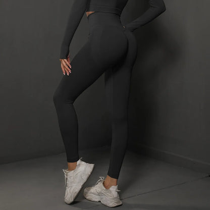 High Waist Yoga Leggings Women Seamless Push Up Sport Leggings Fitness Running Hip Lift Yoga Pants Highly Elastic Gym leggings - Smarsty