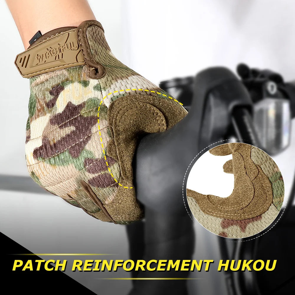 Touchscreen Tactical Gloves Shockproof Non Slip Full Finger - Smarsty