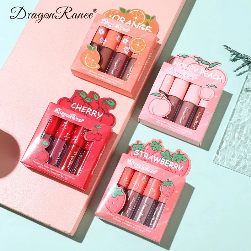 Mini Velvet Matte Lip Gloss Set for Long-Lasting Hydration - Smarsty