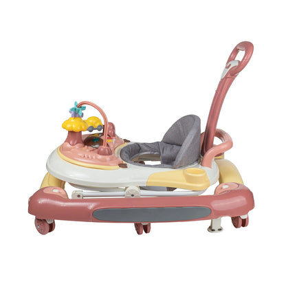 Baby Walkers With Universal Wheel Anti-Roll Anti O-Leg Walker Handcart Learning Start Walker Foldable Multifunction