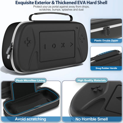 for PlayStation Portal Remote Player Hard Carrying Shell Case With Screen Protective Cover PS Portal Accessories Storage Bag - Smarsty