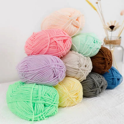 Soft Milk Cotton Yarn for Hand Knitting Projects - Smarsty