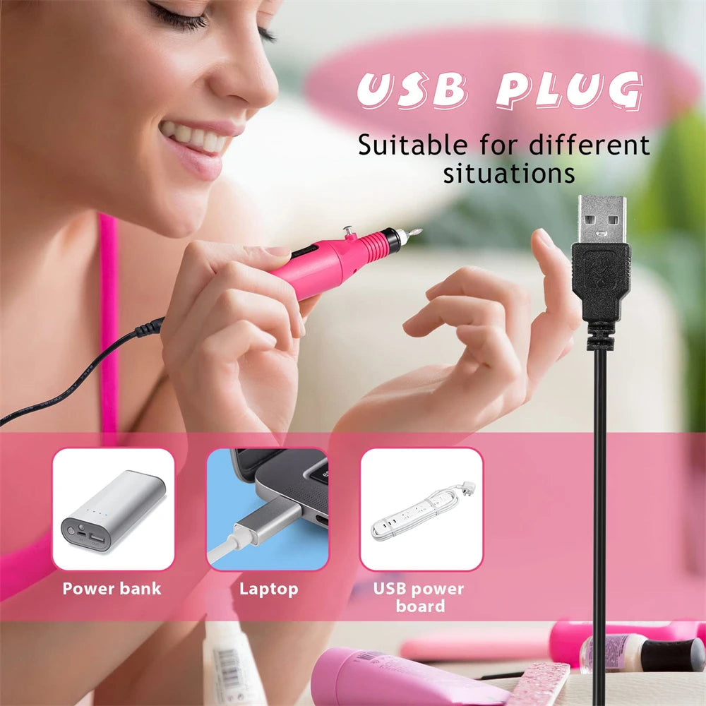Electric Nail Sander Set for Professional Manicure - Smarsty
