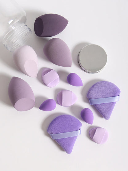 12Pcs Latex-Free Makeup Sponge Set for Flawless Application - Smarsty