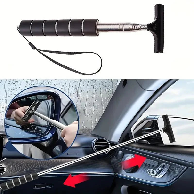 Telescopic Handle Rearview Mirror Wiper Cleaning Tool - Smarsty