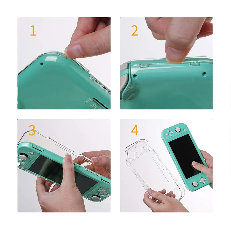 Nintendo Switch Lite Crystal Case with Anti-Slip Protection - Smarsty