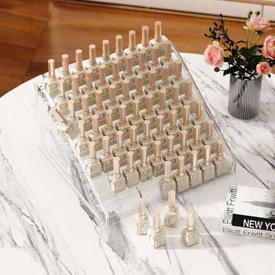Acrylic Nail Polish Display Rack for Organized Storage - Smarsty