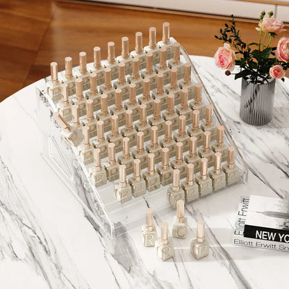 Acrylic Nail Polish Display Rack for Organized Storage - Smarsty