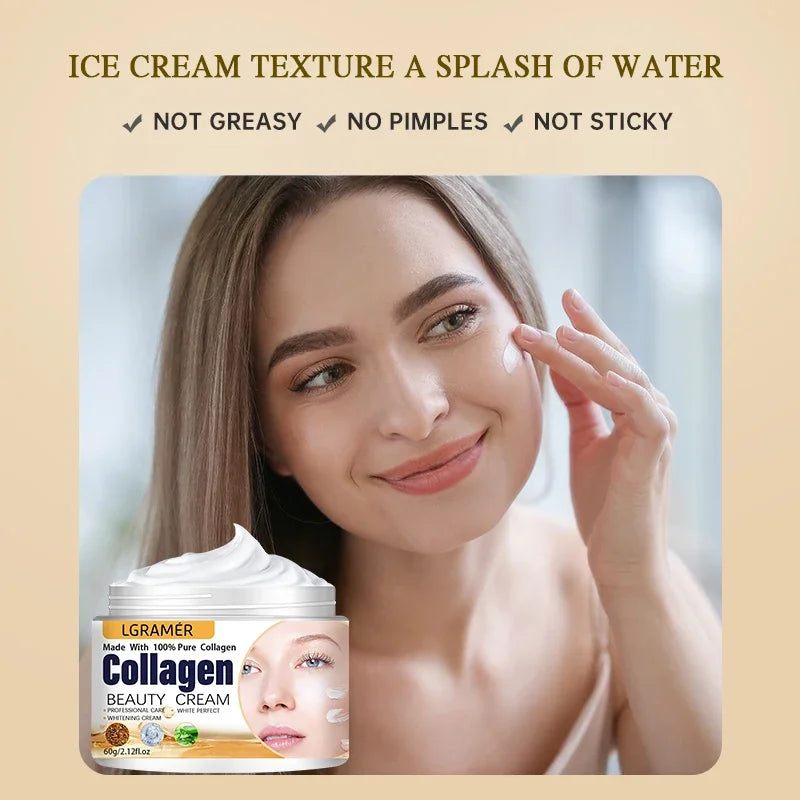 Anti Wrinkle Cream Eye Cream Face Moisturizer Anti Aging Face Lifting Nourishing Repair Collagen Boost Cream Korean Essence - Smarsty