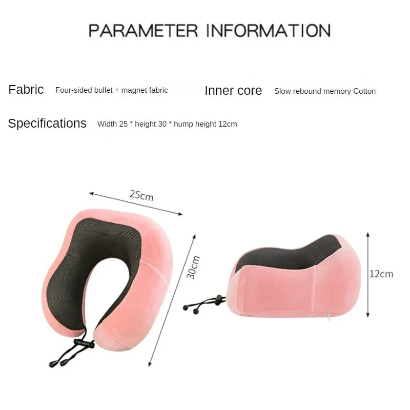 U Shaped Memory Foam Neck Pillow for Travel Comfort - Smarsty