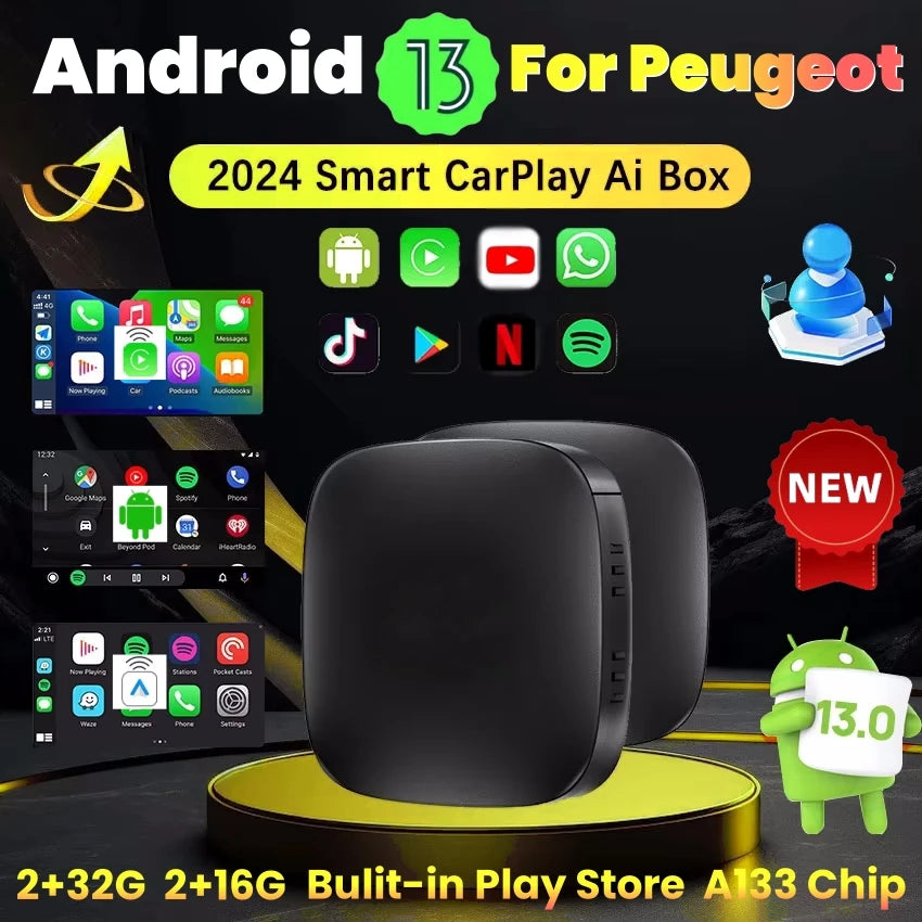 Plug And Play Wireless CarPlay Android Auto Adapter - Smarsty