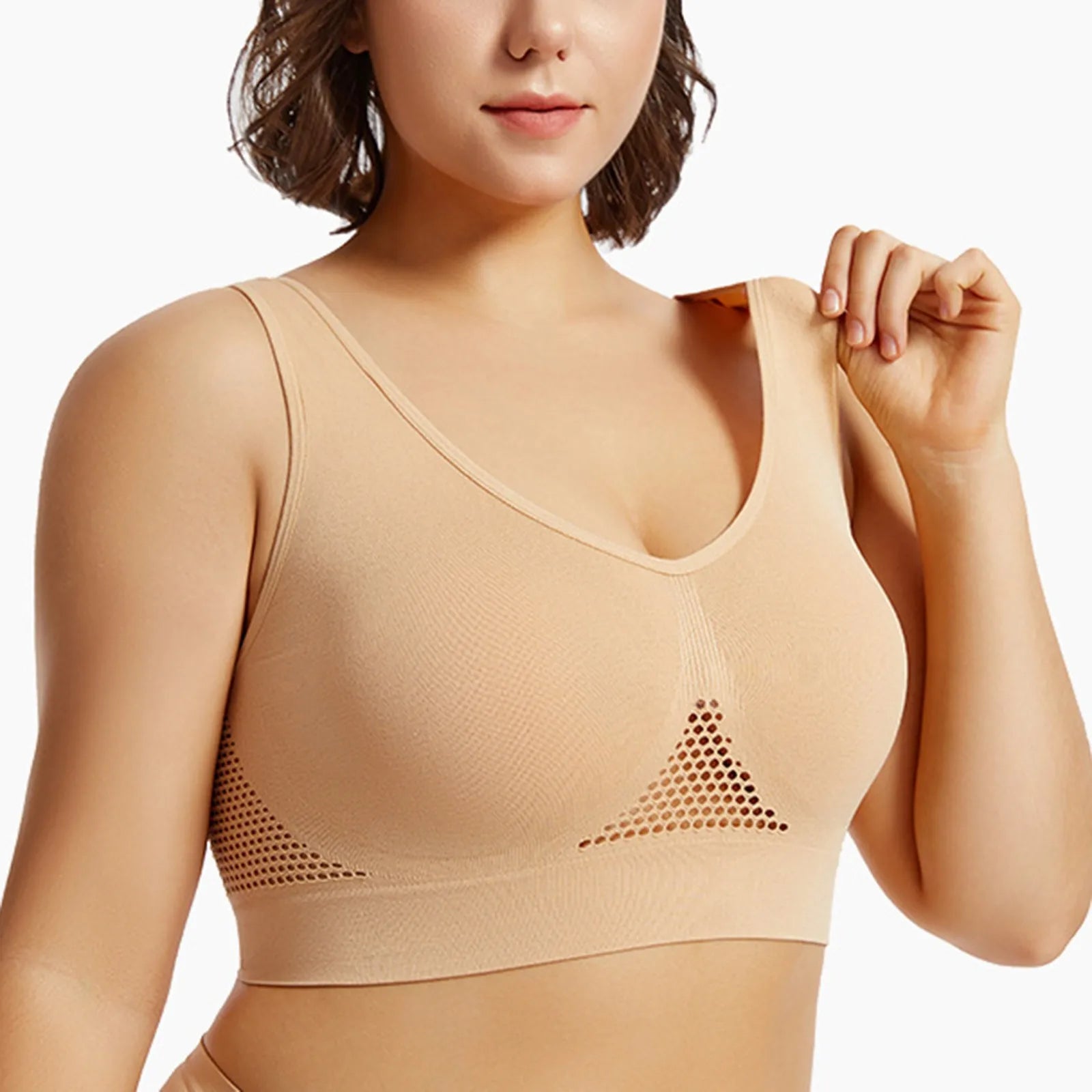 Beautiful Back Sports Bra Shockproof Running Fitness Anti-sagging Upper Collection Soft Support High-strength Women's Yoga Vest - Smarsty