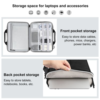 Crossbody Laptop Bag 13 To 16 Inch Durable Nylon Case - Smarsty