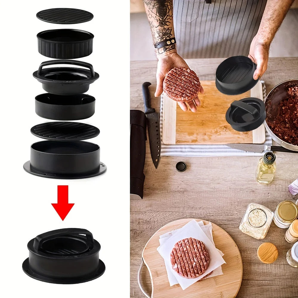 1 Set, Suitable for RV Kitchen, Non-stick Hamburger Machine, Meat Pie Machine Mold, Suitable for Meat Milk Cheese Vegetables - Smarsty