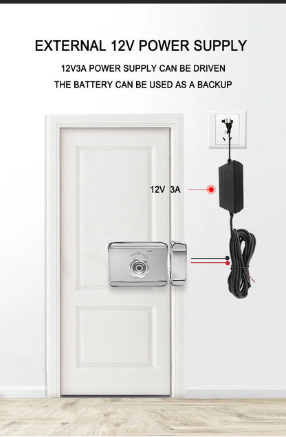 Waterproof Smart Door Lock with Bluetooth and WiFi Control - Smarsty