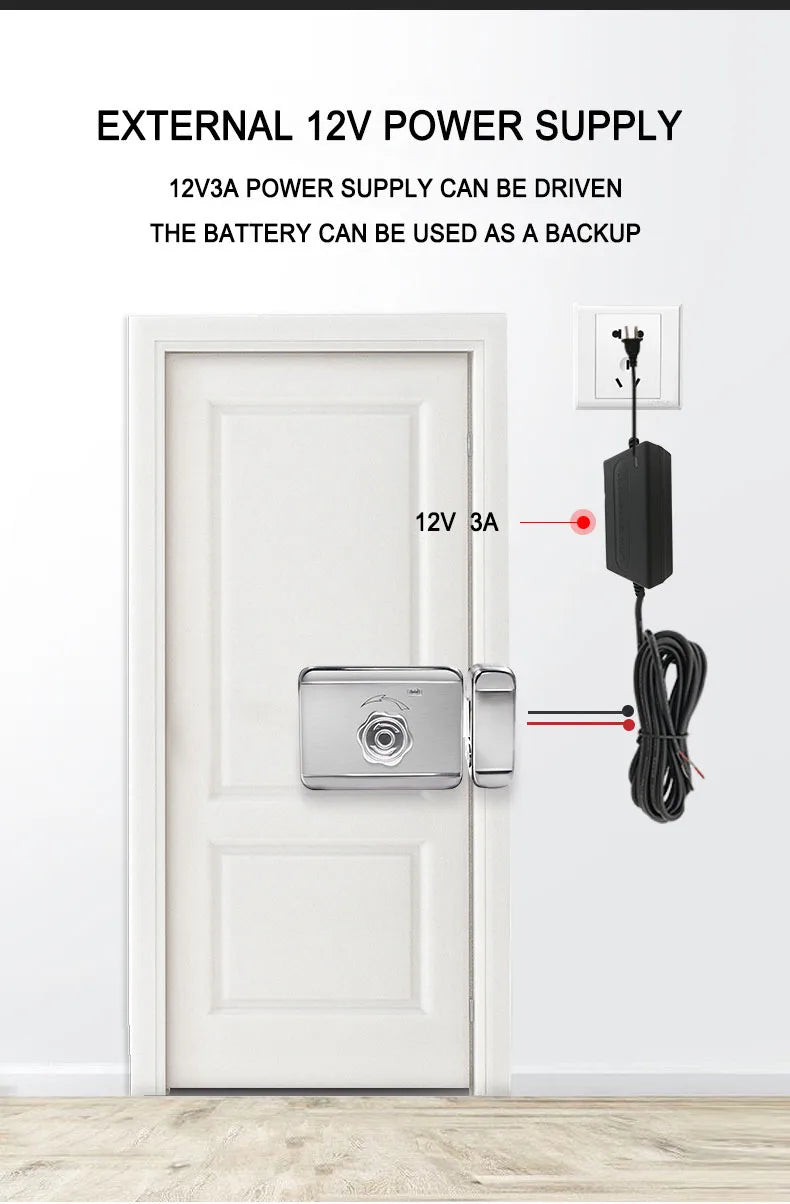 Waterproof Smart Door Lock with Bluetooth and WiFi Control - Smarsty