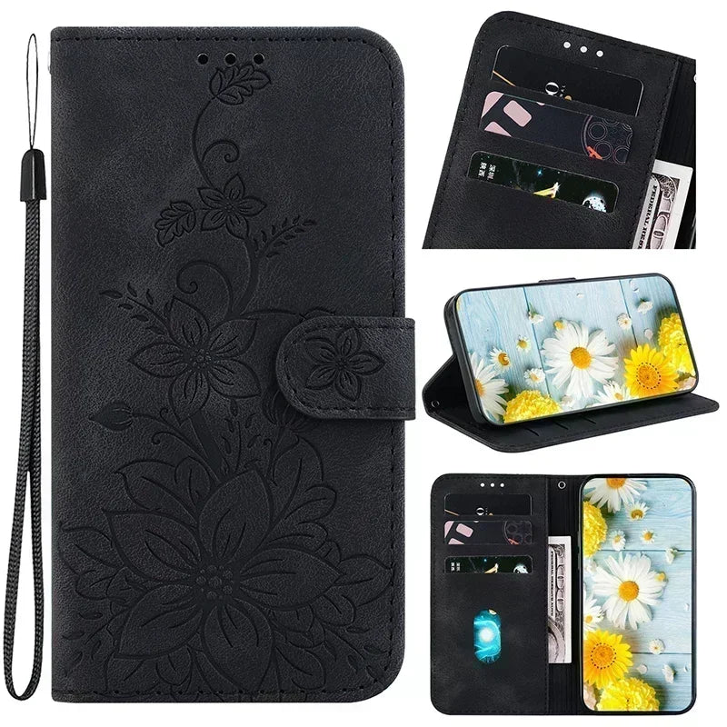 Leather Phone Case For Samsung Galaxy A56 A55 A54 A53 A52 A35 A36 A34 A26 A25 A23 A14 A15 A12 A16 a17 5G Card Slot Wallet Cover