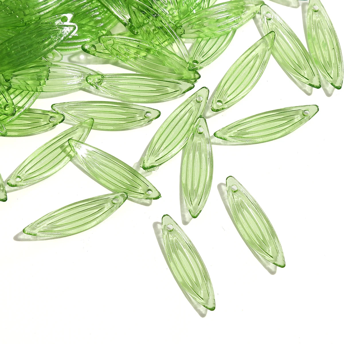 Acrylic Tree Leaf Beads For Handmade DIY Jewelry Set - Smarsty