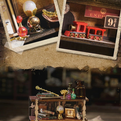 Magical Doll House Wooden Miniature DIY Assembly Building Model Kit Production of Small Room Toys Decorations with Furniture by Smarsty
