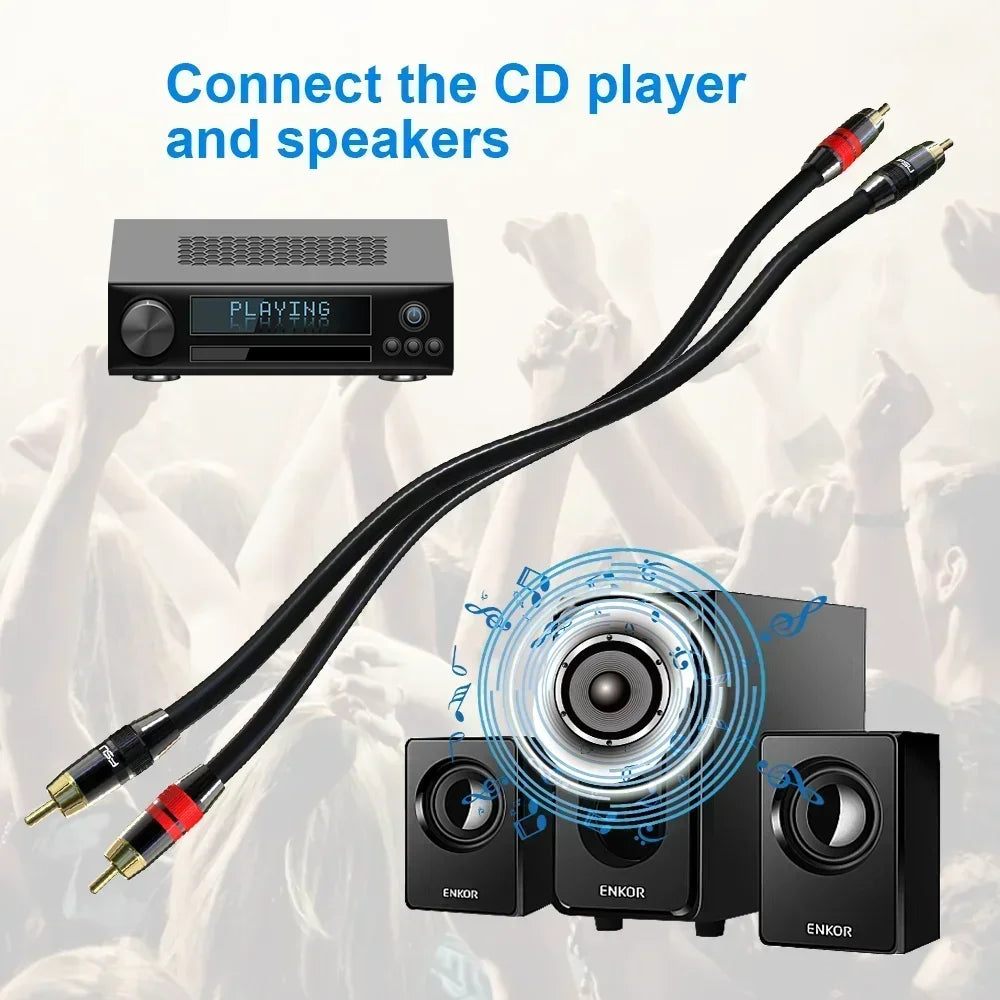 Coaxial Digital Audio RCA Cable for Superior Sound Quality - Smarsty