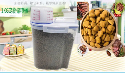 Moisture-Proof Plastic Dog Cat Food Storage Container - Smarsty