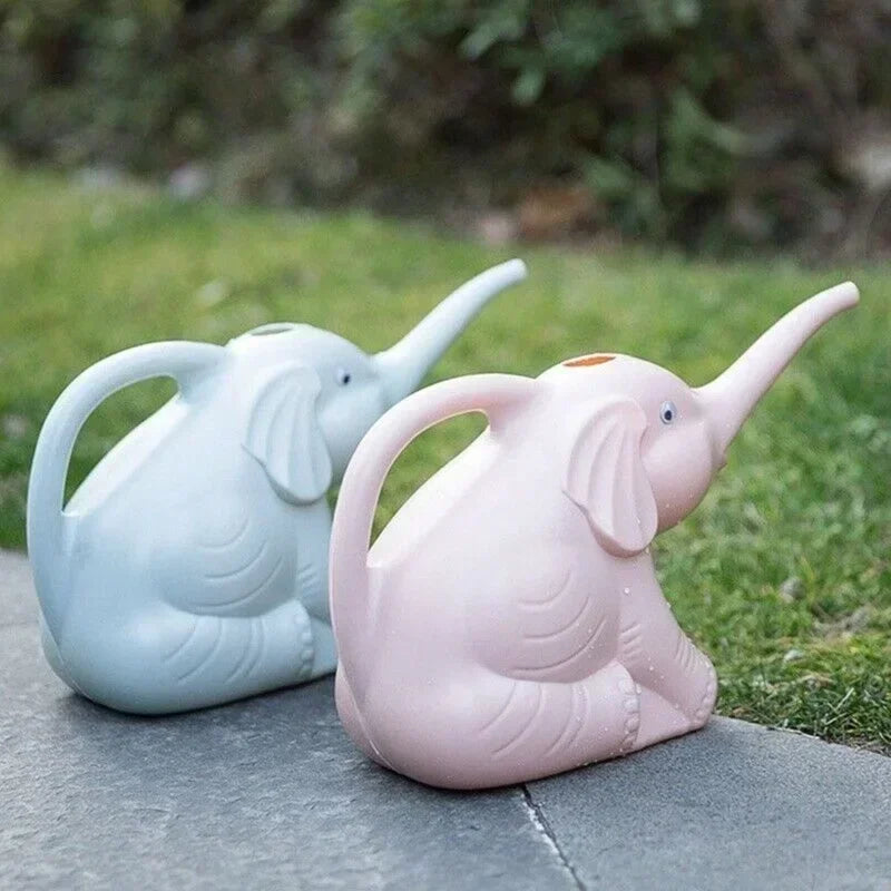 Cute Elephant Shape Watering Can for Kids Gardening - Smarsty