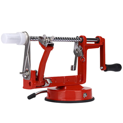 3 in 1 Hand-cranked Fruit Peeler Stainless Steel Potato Apple Peeling Machine with Suction Base for Household Kitchen Gadget