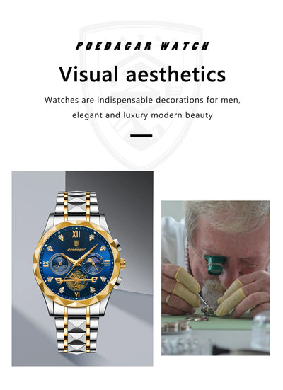 Luxury Waterproof Chronograph Men's Quartz Watch - Smarsty