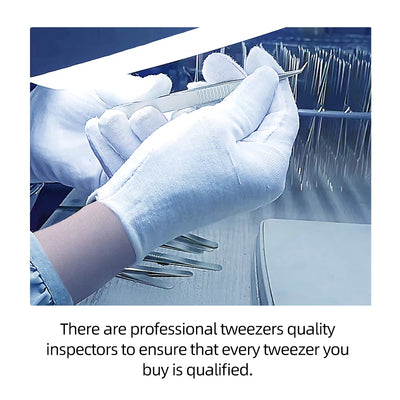 NAGARAKU Stainless Steel Eyelash Extension Tweezers Precision Grip - Smarsty