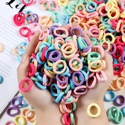 Colorful Nylon Hair Bands For Girls Elastic Gentle Hold - Smarsty
