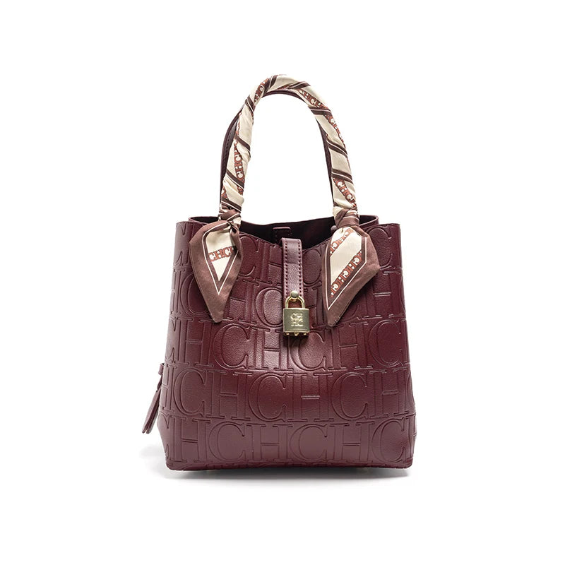 Large Capacity Handbag With Lock Design Luxury Crossbody - Smarsty