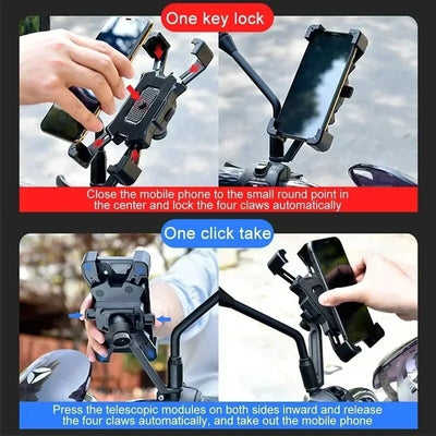 Bicycle Phone Holder 360 Degree Rotatable Non Slip Grip - Smarsty
