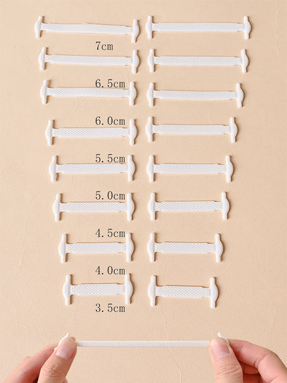 16pcs/lot Silicone Shoelaces No Tie Shoelaces 12 colors Elastic Lace Shoelace Creative Lazy Silicone Laces Rubber Lace - Smarsty