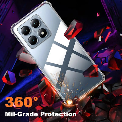 Smarsty Shockproof Transparent TPU Case For Phones Pro Plus -