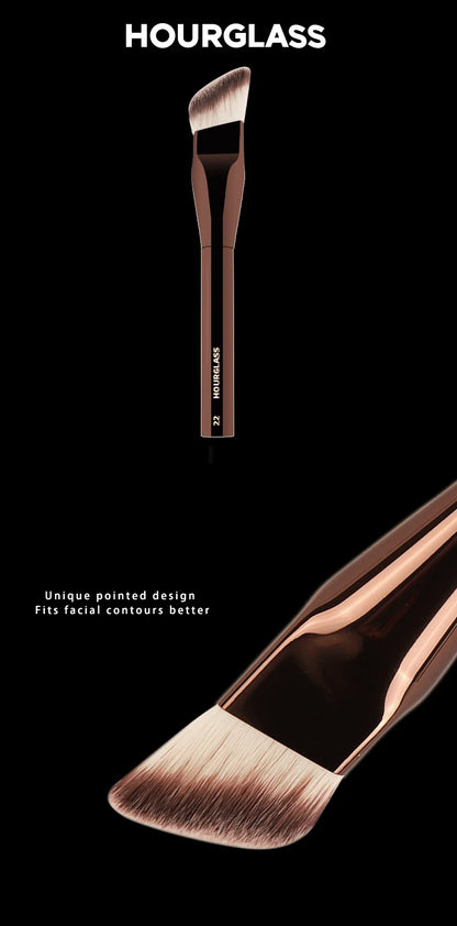 Hourglass Angled Liquid Foundation Brush for Flawless Application - Smarsty