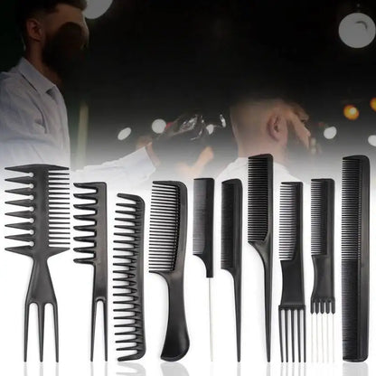 Durable Plastic Hair Comb with Round Teeth for Gentle Styling - Smarsty