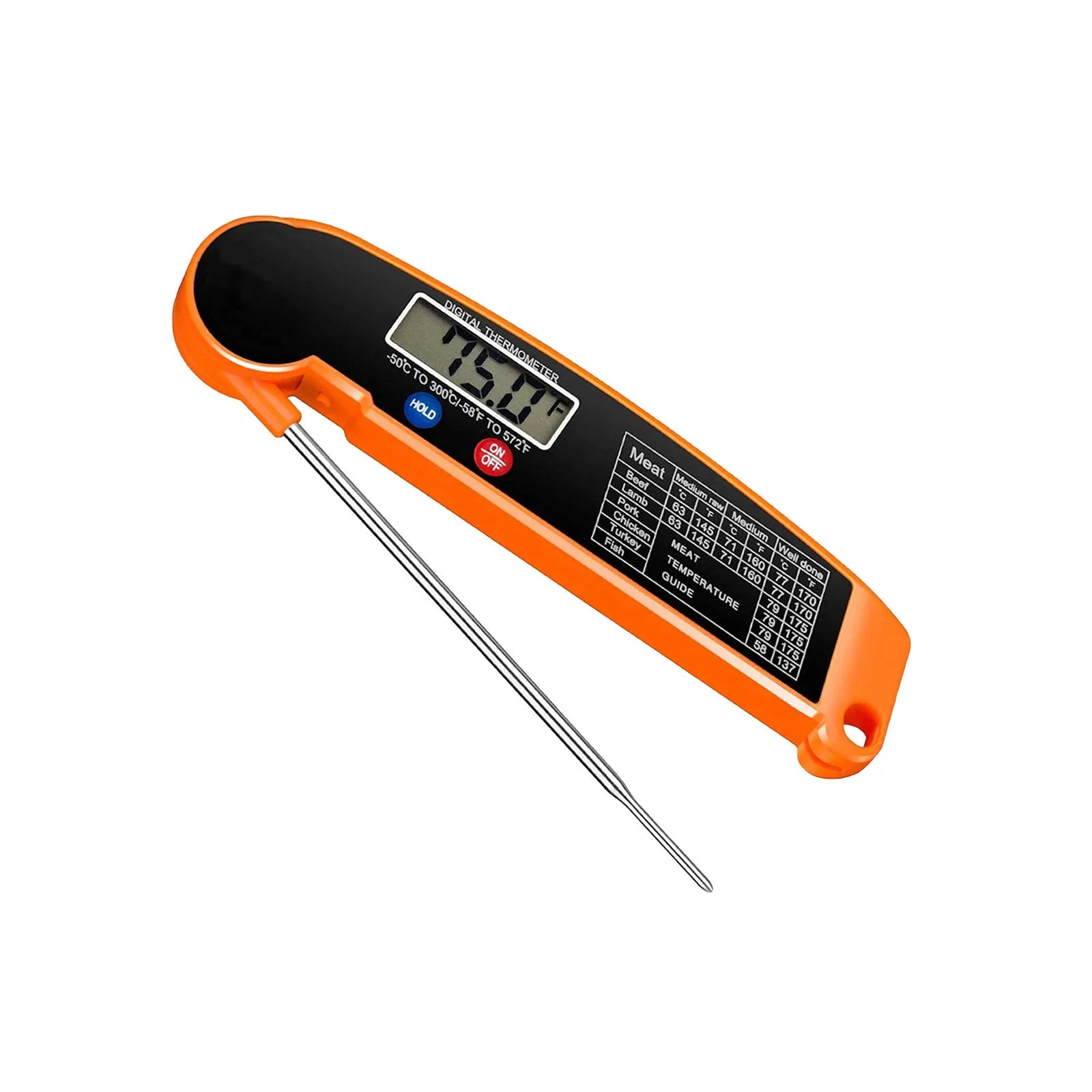 Foldable Digital Food Thermometer for Perfect Cooking - Smarsty