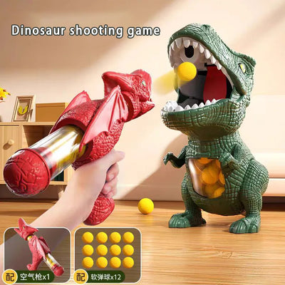 Dinosaur Shooting Tyrannosaurus Rex Ball Soft Bullet Gun Parent Child Interactive Puzzle Toy for Children - Smarsty