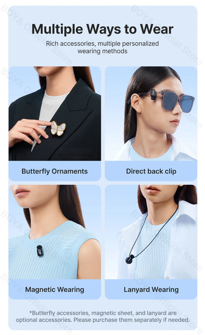 Boya Mini Wireless Lavalier Microphone for Mobile Recording - Smarsty