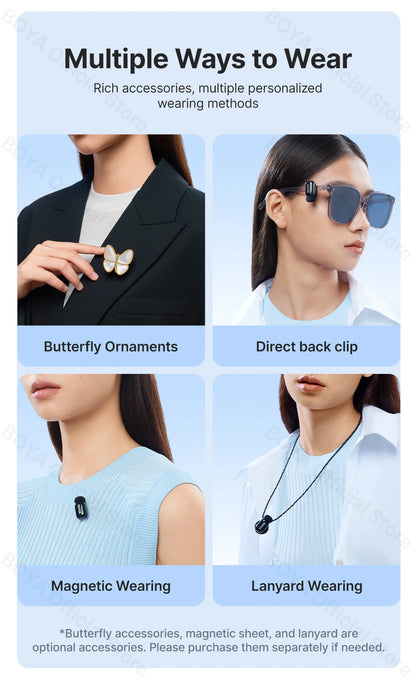 Boya Mini Wireless Lavalier Microphone for Mobile Recording - Smarsty