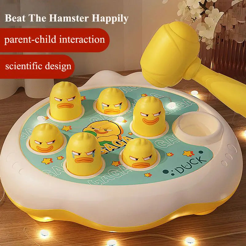 Duck/Frog/Pig Baby Toy Montessori Learning Game Educational Puzzle Gift for 12 24 Months Toddler Boy/Girl with Hammer - Smarsty