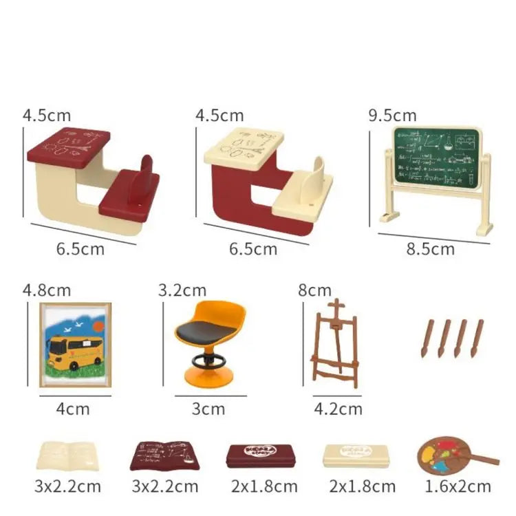 Original Toys Miniature Items Furniture Family Toys Dollhouse LivingRoom Bathroom Kitchen Set Pretend Creative Ideas Kids Toys by Smarsty